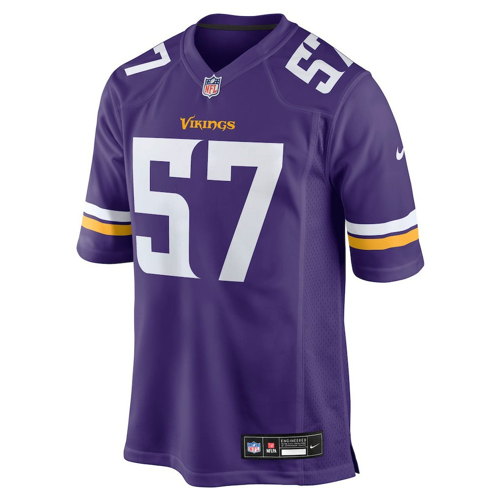 Chaz Chambliss Minnesota Vikings Team Game Jersey - Purple - Nike