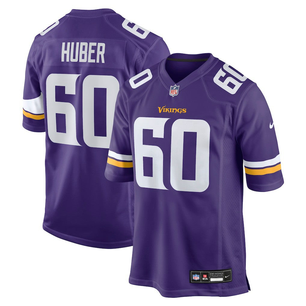Joe Huber Minnesota Vikings Team Game Jersey - Purple - Nike