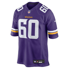 Joe Huber Minnesota Vikings Team Game Jersey - Purple - Nike
