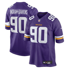 Tyrion Ingram-Dawkins Minnesota Vikings Team Game Jersey - Purple - Nike