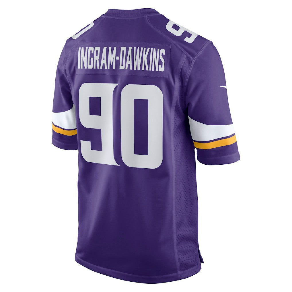 Tyrion Ingram-Dawkins Minnesota Vikings Team Game Jersey - Purple - Nike