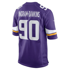 Tyrion Ingram-Dawkins Minnesota Vikings Team Game Jersey - Purple - Nike