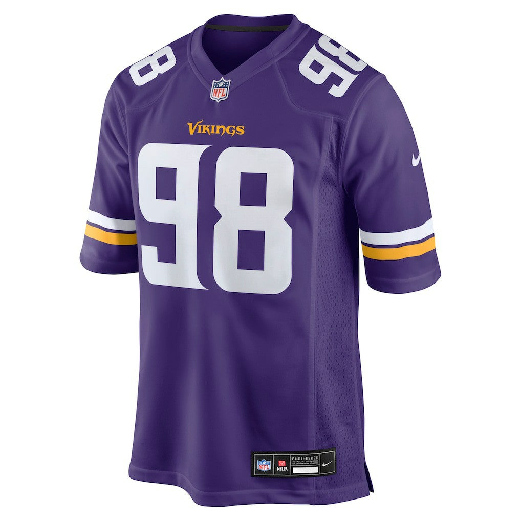 Bo Richter Minnesota Vikings Team Game Jersey - Purple - Nike