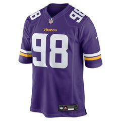 Bo Richter Minnesota Vikings Team Game Jersey - Purple - Nike