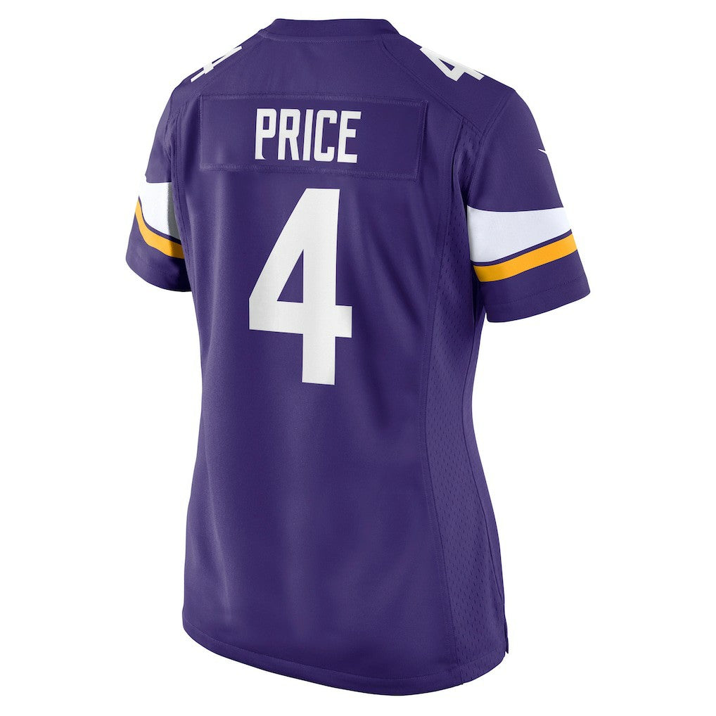 Myles Price Minnesota Vikings Women's Team Game Jersey - Purple - Nike