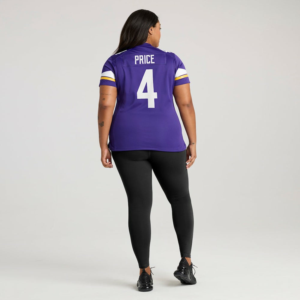 Myles Price Minnesota Vikings Women's Team Game Jersey - Purple - Nike