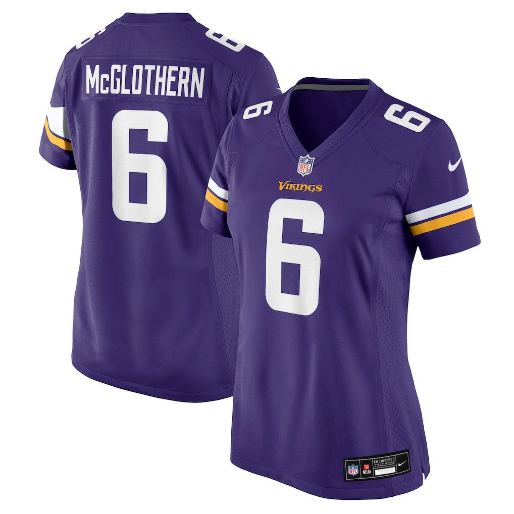 Dwight McGlothern Minnesota Vikings Women's Team Game Jersey - Purple - Nike
