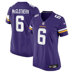 Dwight McGlothern Minnesota Vikings Women's Team Game Jersey - Purple - Nike