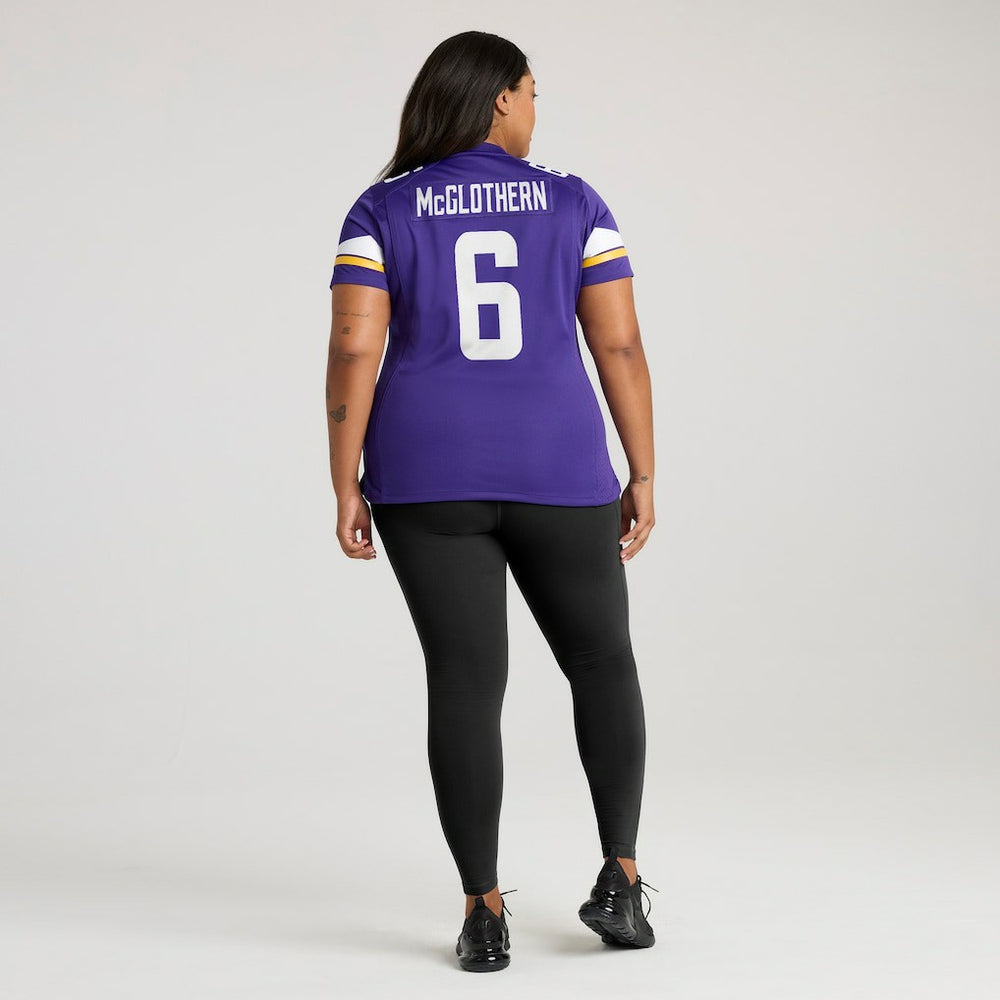 Dwight McGlothern Minnesota Vikings Women's Team Game Jersey - Purple - Nike