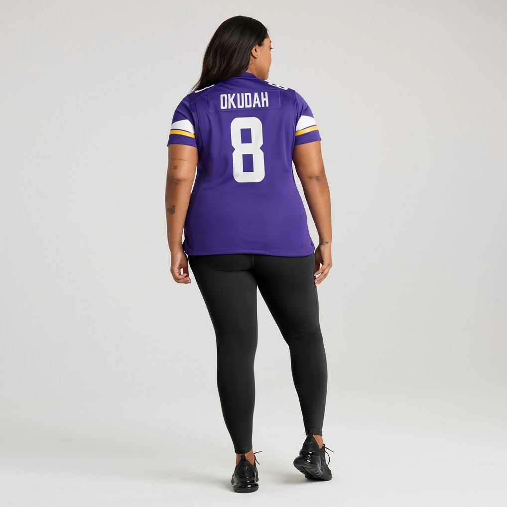 Jeff Okudah Minnesota Vikings Women's Team Game Jersey - Purple - Nike