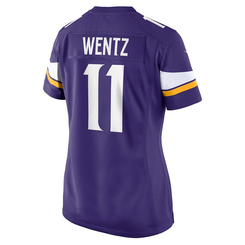 Carson Wentz Minnesota Vikings Women's Team Game Jersey - Purple - Nike