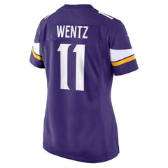 Carson Wentz Minnesota Vikings Women's Team Game Jersey - Purple - Nike