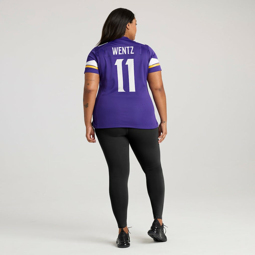 Carson Wentz Minnesota Vikings Women's Team Game Jersey - Purple - Nike