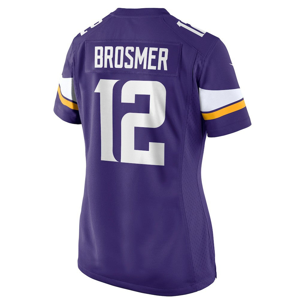 Max Brosmer Minnesota Vikings Women's Team Game Jersey - Purple - Nike