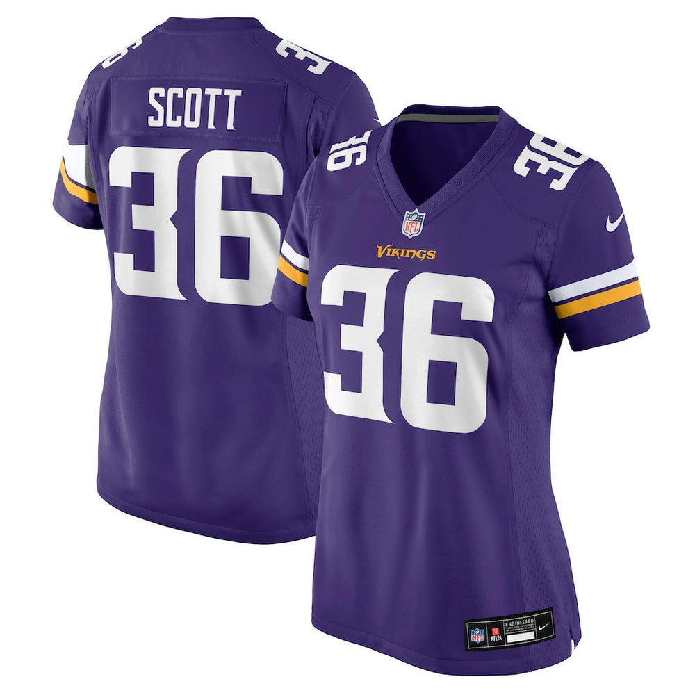 Zavier Scott Minnesota Vikings Women's Team Game Jersey - Purple - Nike