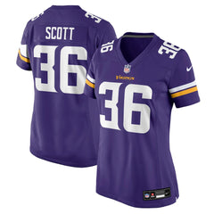 Zavier Scott Minnesota Vikings Women's Team Game Jersey - Purple - Nike