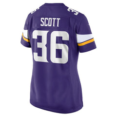 Zavier Scott Minnesota Vikings Women's Team Game Jersey - Purple - Nike