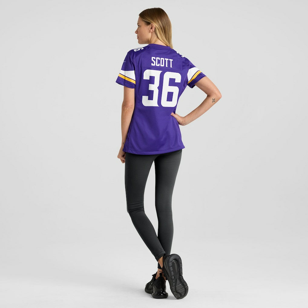 Zavier Scott Minnesota Vikings Women's Team Game Jersey - Purple - Nike