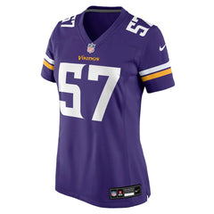 Chaz Chambliss Minnesota Vikings Women's Team Game Jersey - Purple - Nike