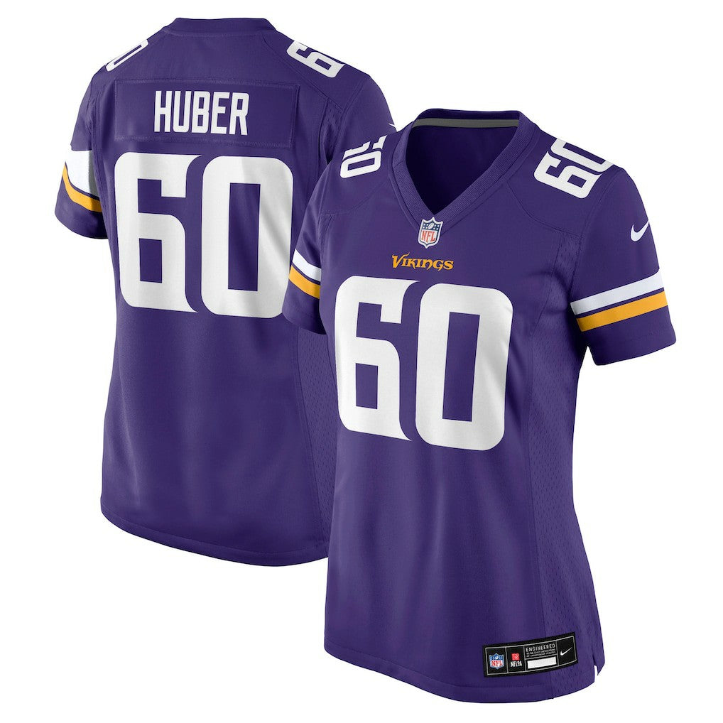 Joe Huber Minnesota Vikings Women's Team Game Jersey - Purple - Nike