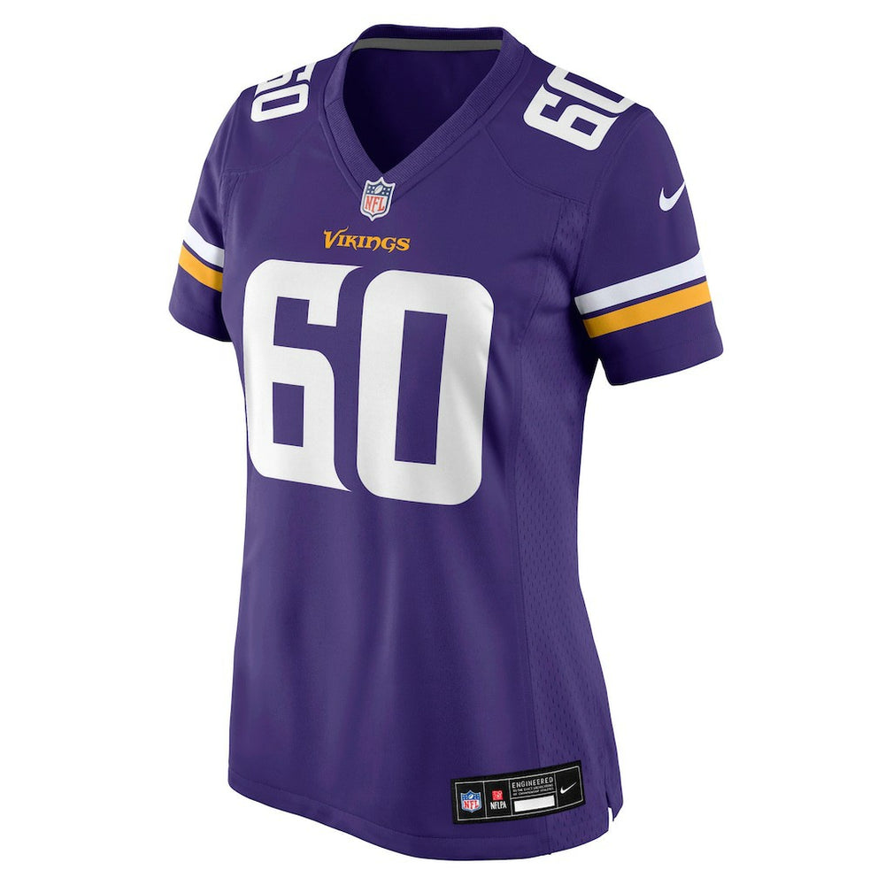 Joe Huber Minnesota Vikings Women's Team Game Jersey - Purple - Nike