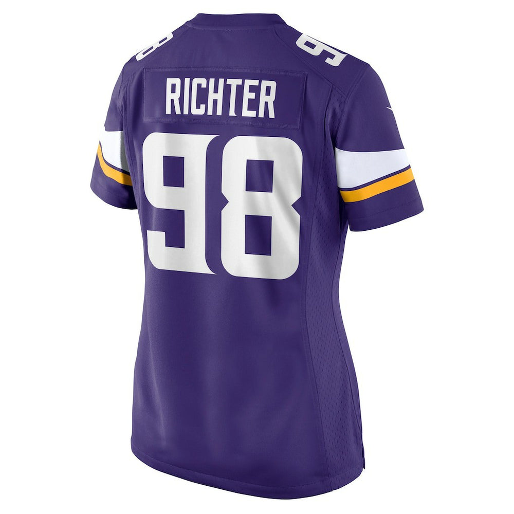 Bo Richter Minnesota Vikings Women's Team Game Jersey - Purple - Nike