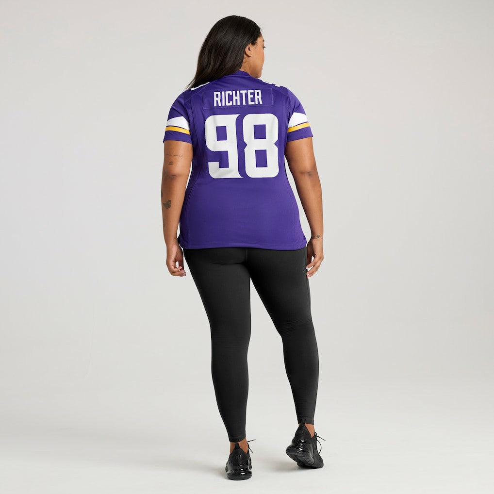 Bo Richter Minnesota Vikings Women's Team Game Jersey - Purple - Nike