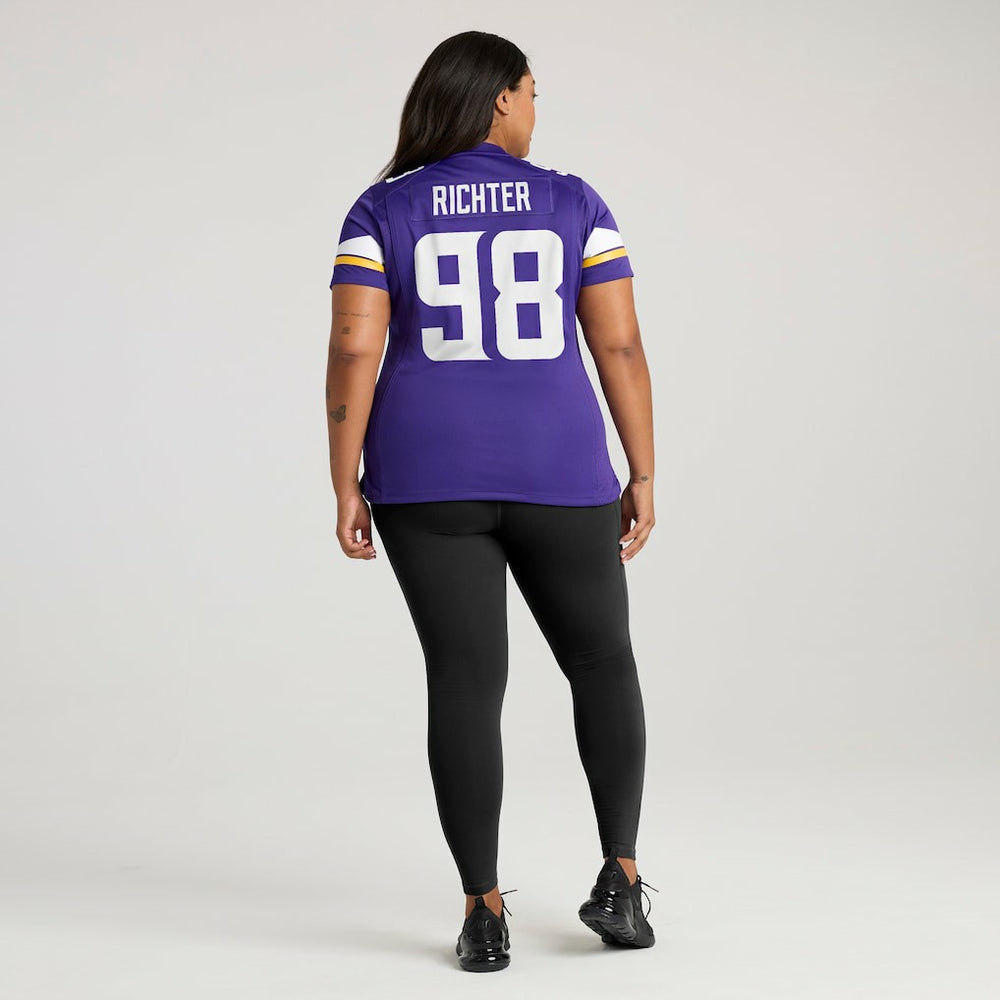 Bo Richter Minnesota Vikings Women's Team Game Jersey - Purple - Nike
