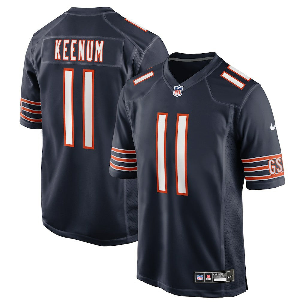 Case Keenum Chicago Bears Team Game Jersey - Navy - Nike