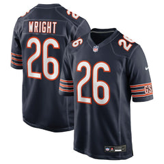 Nahshon Wright Chicago Bears Team Game Jersey - Navy - Nike