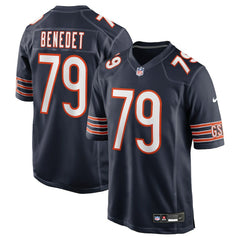Theo Benedet Chicago Bears Team Game Jersey - Navy - Nike