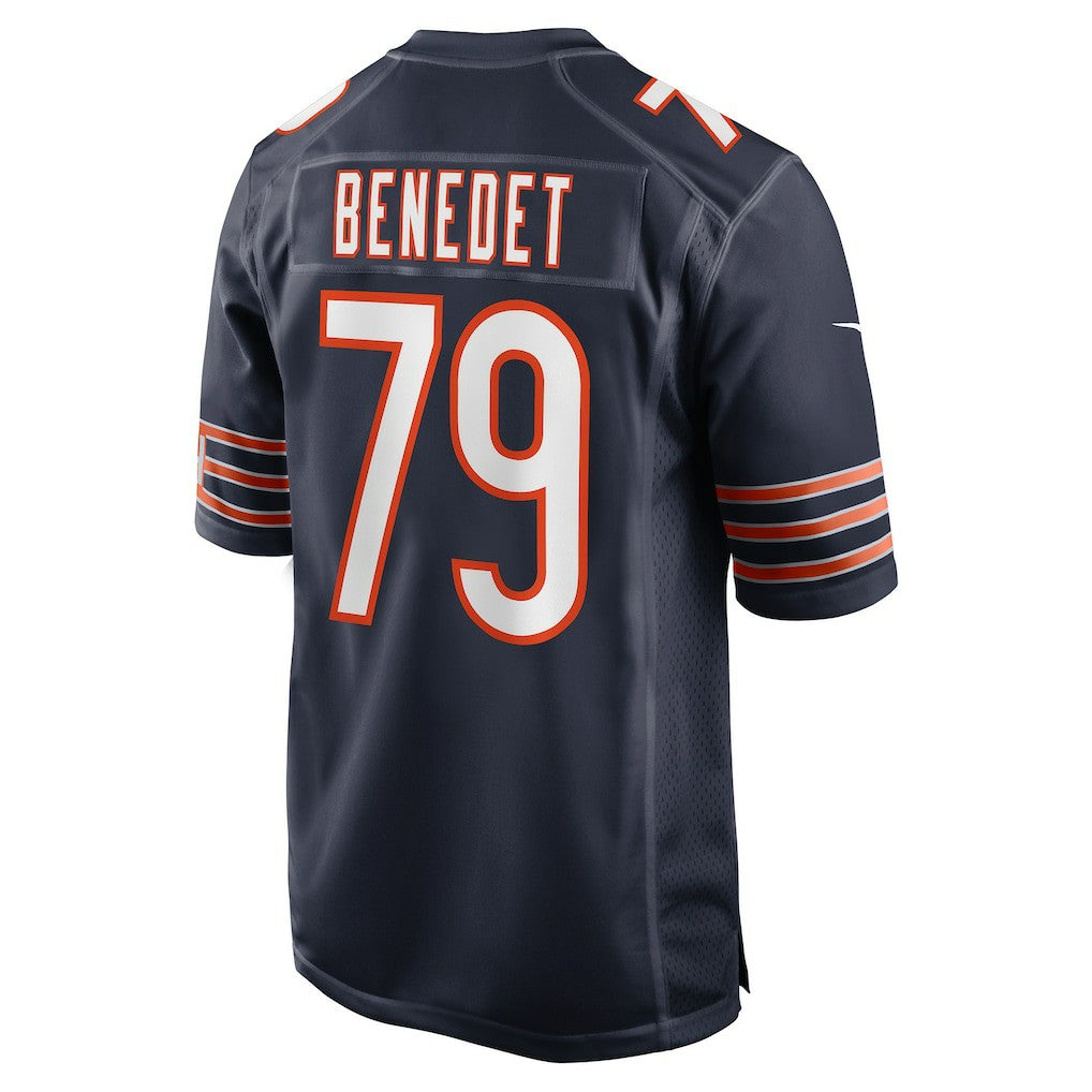 Theo Benedet Chicago Bears Team Game Jersey - Navy - Nike