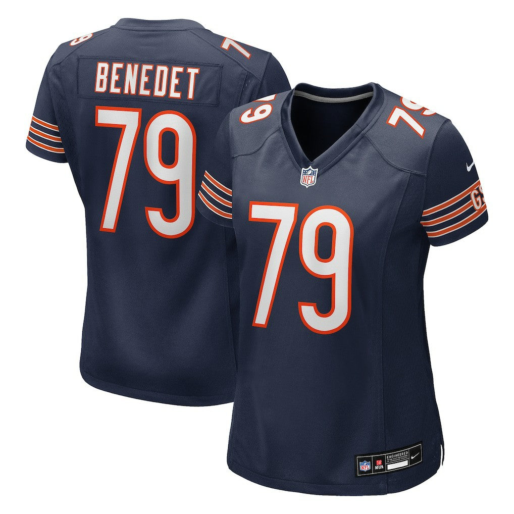 Theo Benedet Chicago Bears Women's Team Game Jersey - Navy - Nike
