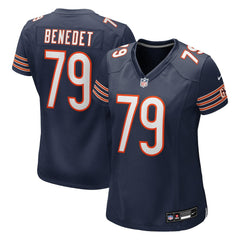 Theo Benedet Chicago Bears Women's Team Game Jersey - Navy - Nike