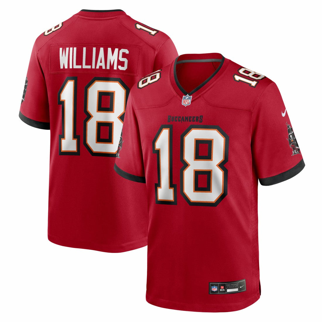 Josh Williams Tampa Bay Buccaneers Team Game Jersey - Red - Nike