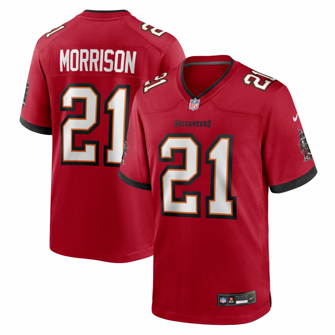 Benjamin Morrison Tampa Bay Buccaneers Team Game Jersey - Red - Nike