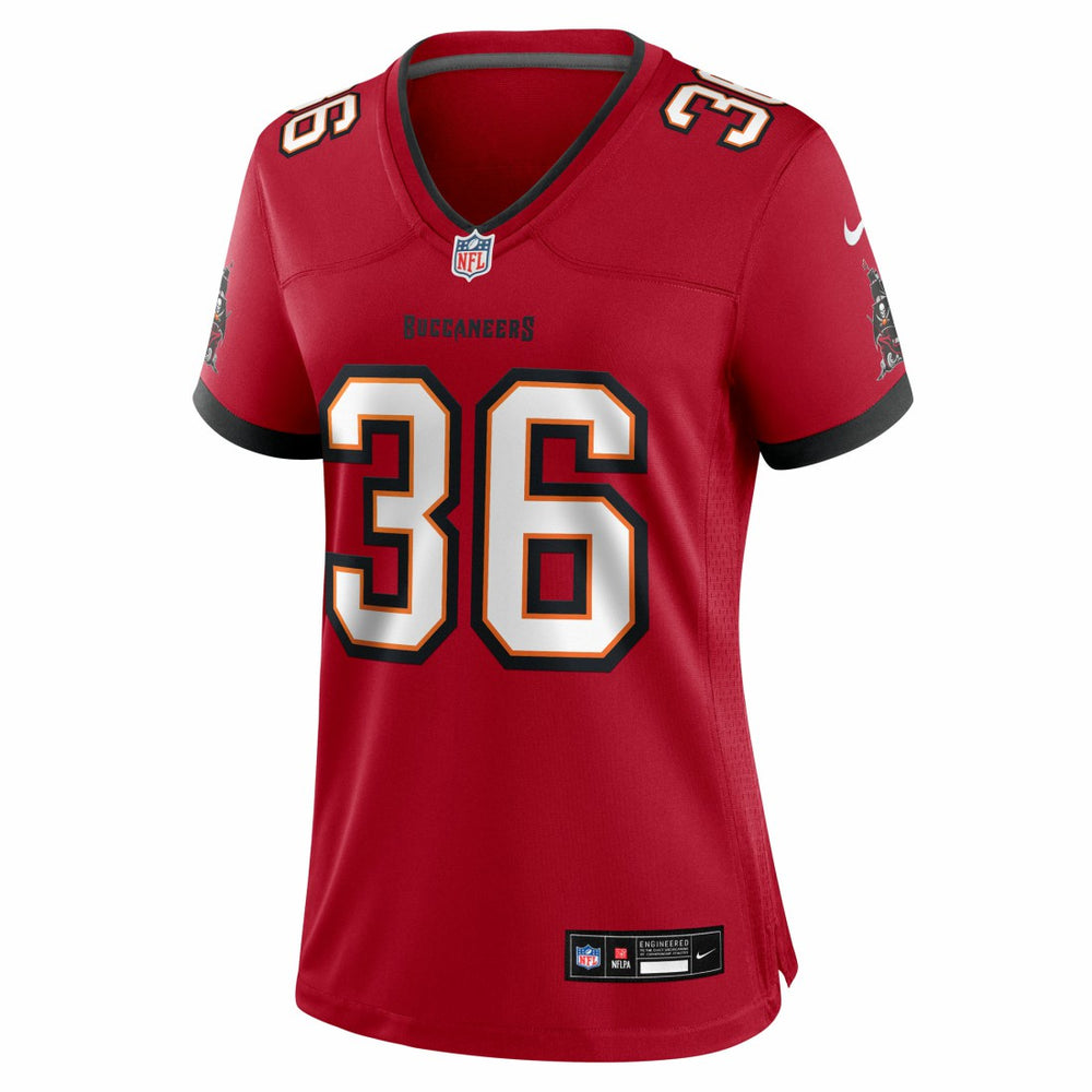 JJ Roberts Tampa Bay Buccaneers Women's Team Game Jersey - Red - Nike