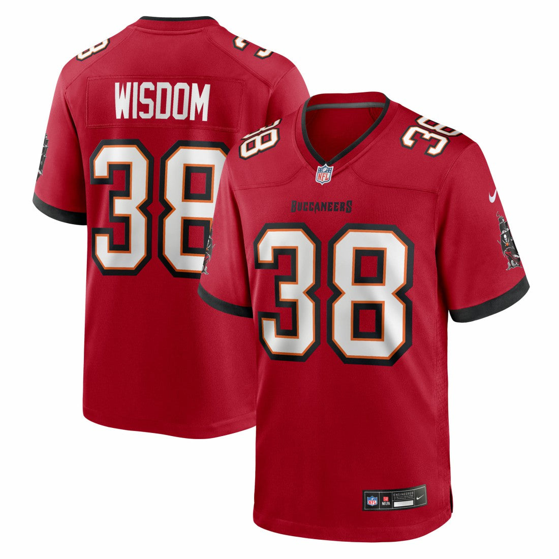 Rashad Wisdom Tampa Bay Buccaneers Team Game Jersey - Red - Nike