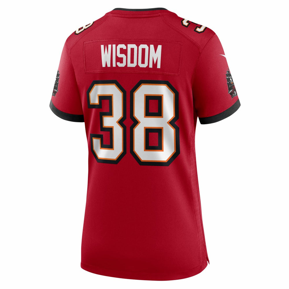 Rashad Wisdom Tampa Bay Buccaneers Women's Team Game Jersey - Red - Nike