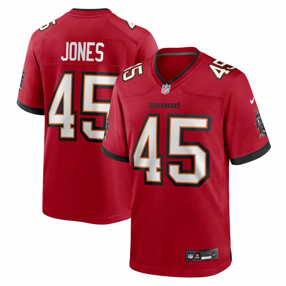 Deion Jones Tampa Bay Buccaneers Team Game Jersey - Red - Nike