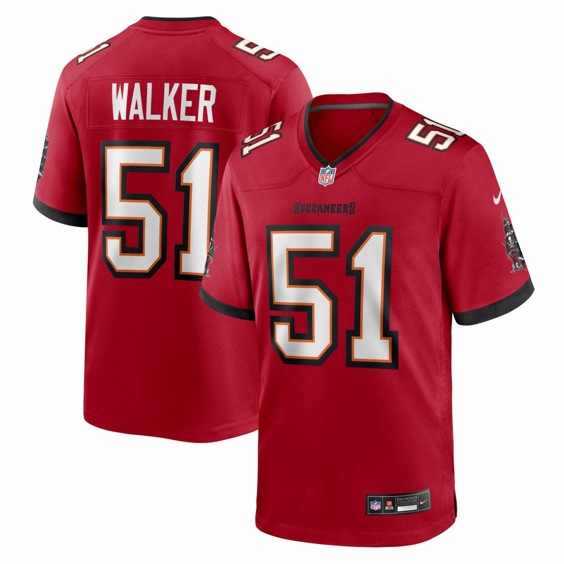 David Walker Tampa Bay Buccaneers Team Game Jersey - Red - Nike