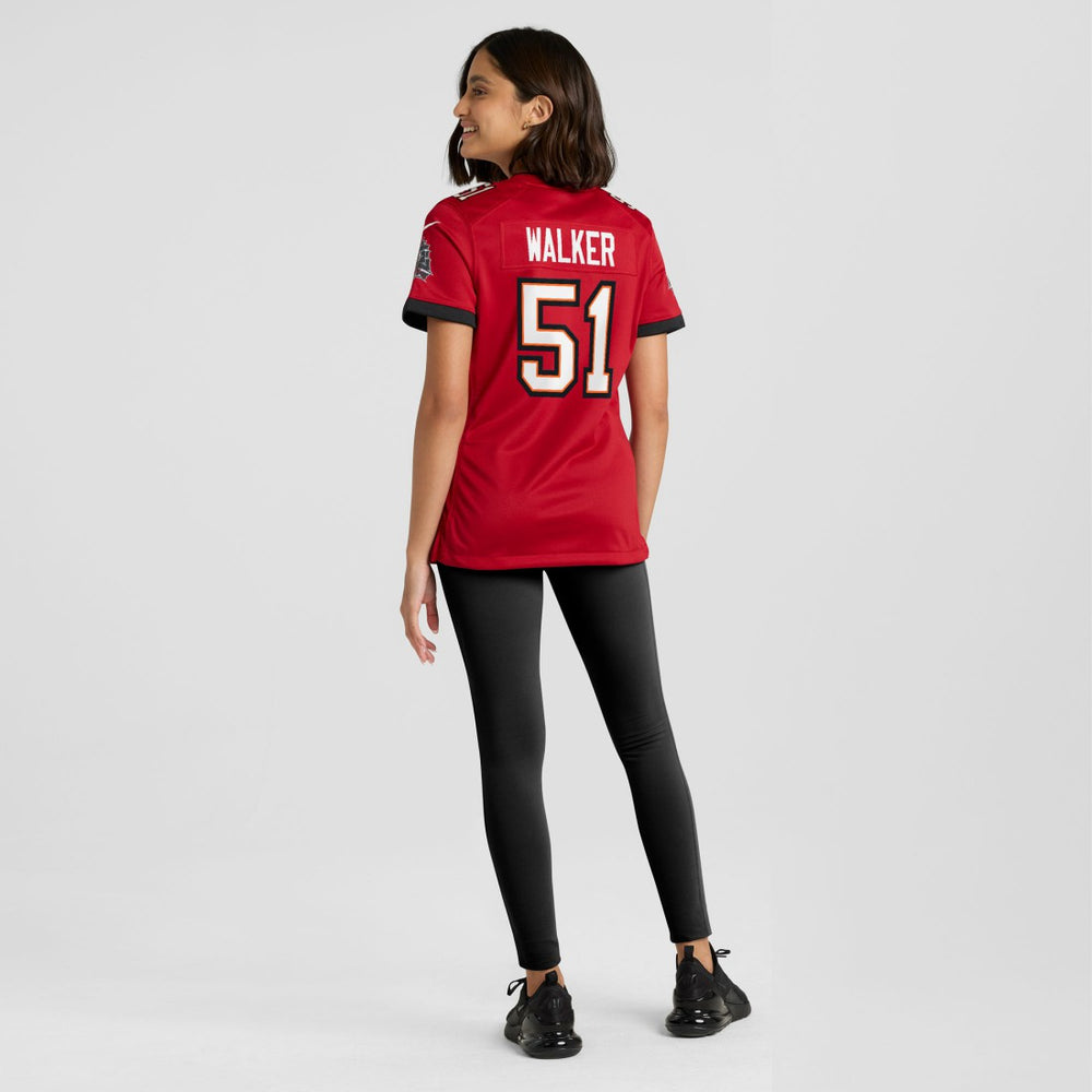 David Walker Tampa Bay Buccaneers Women's Team Game Jersey - Red - Nike