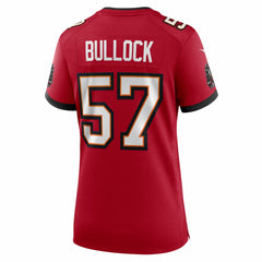 John Bullock Tampa Bay Buccaneers Women's Team Game Jersey - Red - Nike
