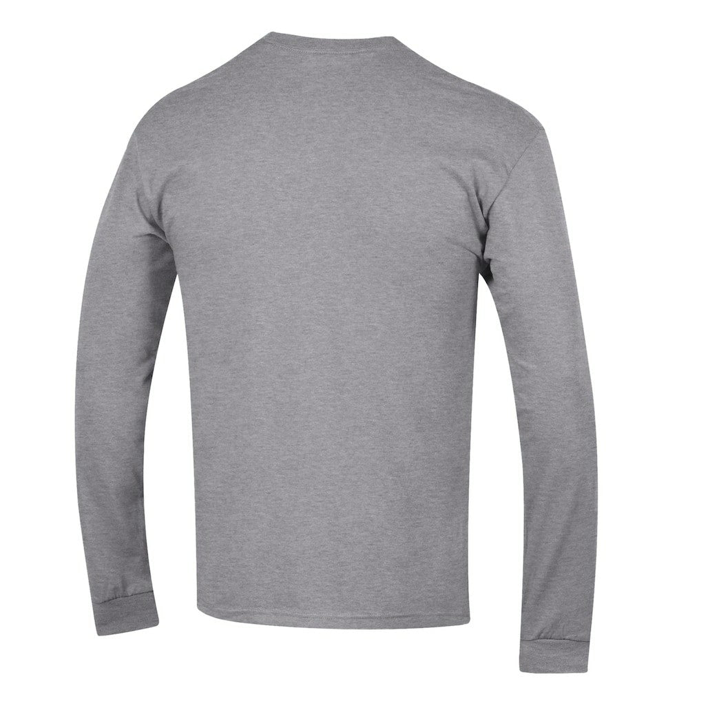 Dallas Cowboys Champion Seal Long Sleeve T-Shirt - Heather Gray - NFL