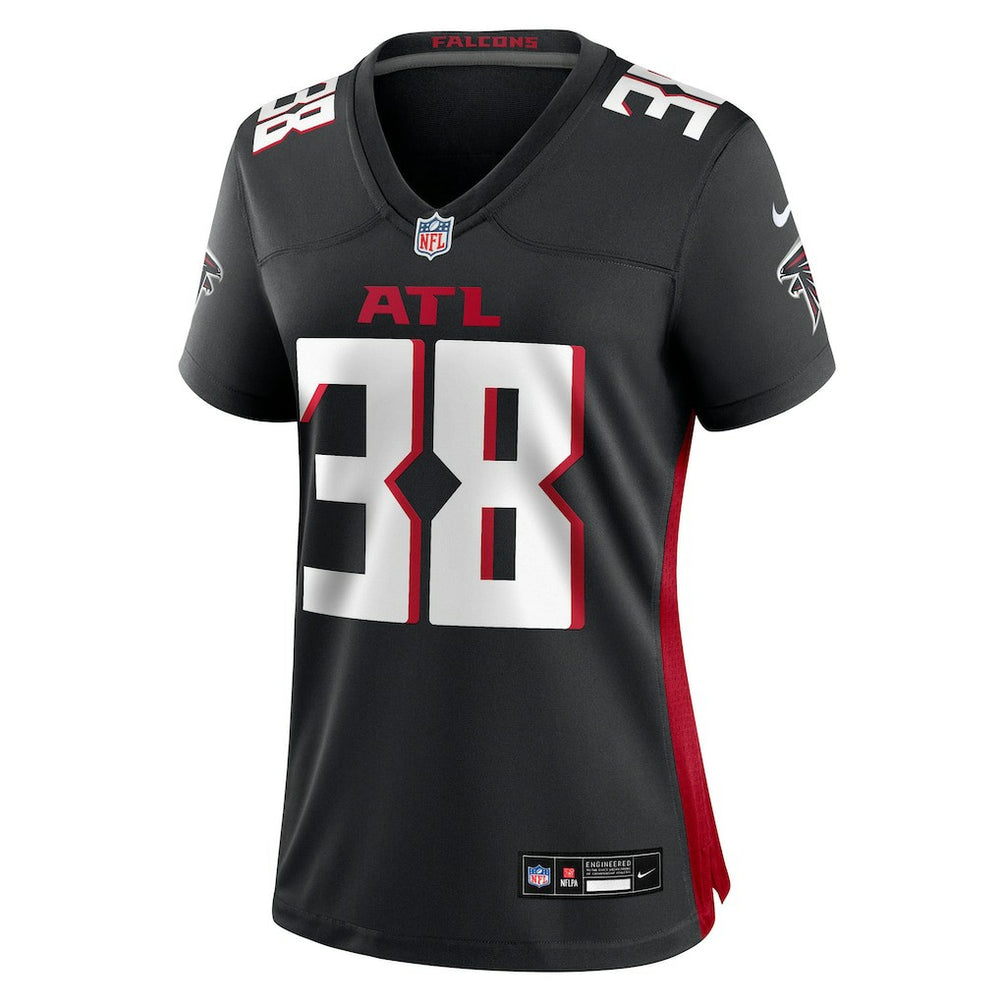 Nathan Carter Atlanta Falcons Women's Team Game Jersey - Black - Nike