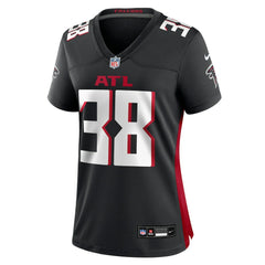 Nathan Carter Atlanta Falcons Women's Team Game Jersey - Black - Nike