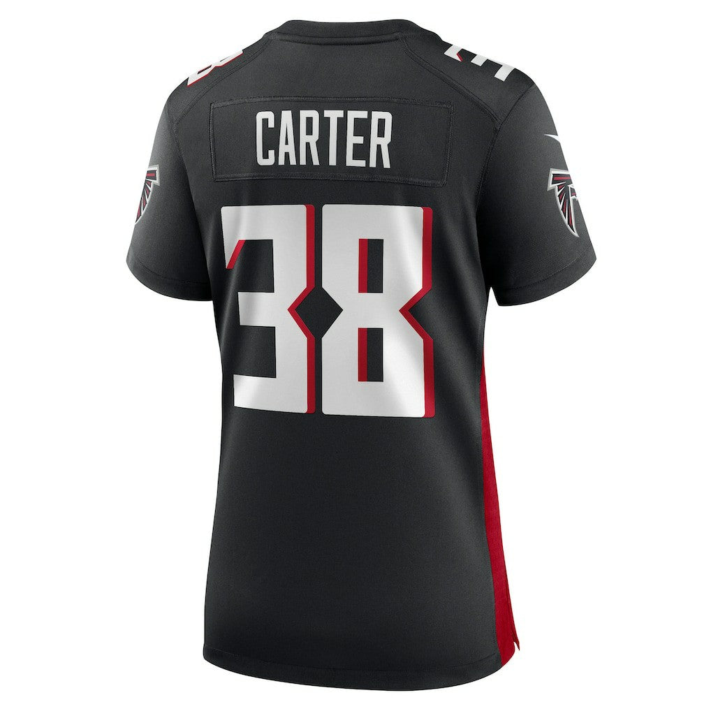 Nathan Carter Atlanta Falcons Women's Team Game Jersey - Black - Nike