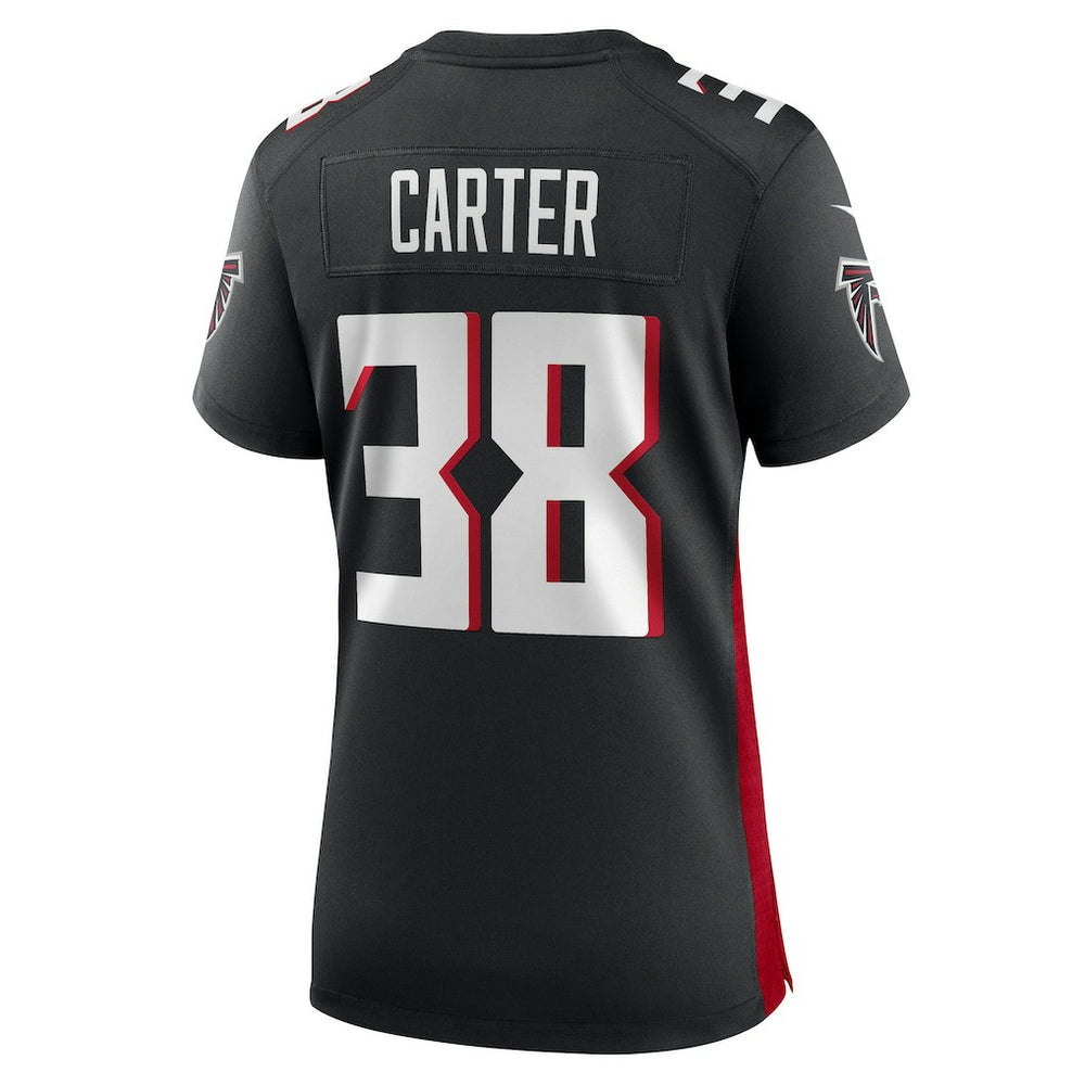 Nathan Carter Atlanta Falcons Women's Team Game Jersey - Black - Nike
