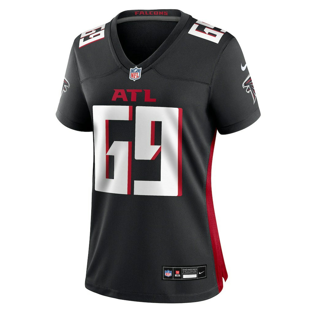 Jack Nelson Atlanta Falcons Women's Team Game Jersey - Black - Nike