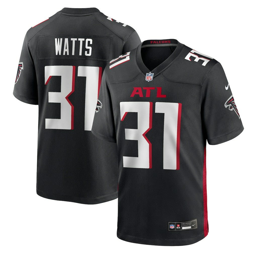 Xavier Watts Atlanta Falcons Team Game Jersey - Black - Nike